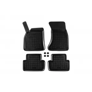 image-74-Specific rubber mats suitable for Audi A4 B8 2007-2015, A5 Sportback 2009-2016, 4-piece set, black color