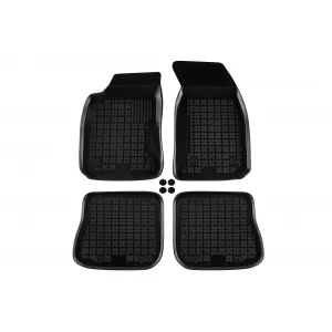 image-75-Specific rubber mats suitable for Audi A4 1994-2001, 4-piece set, black color