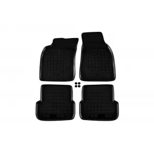 image-79-Specific rubber mats suitable for Audi A6 2008-2011, 4-piece set, black color