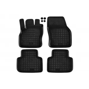 image-5-Specific rubber mats suitable for Audi Q3 after 2018, Q3 Sportback after 2019, 4-piece set, black color