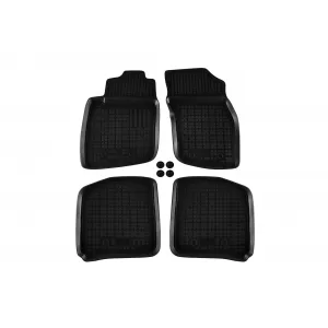 image-7-Specific rubber mats suitable for Volvo S40, V40 1995-2004, 4-piece set, black color