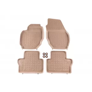 image-13-Rubber floor mats Rezaw-Plast suitable for Volvo V70, XC70 2007-2016, S80 2006-2016, 4-piece set, beige color