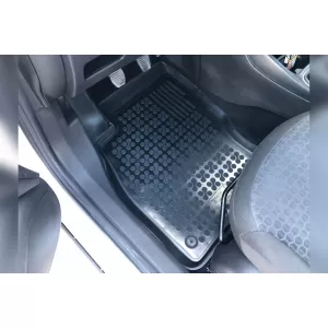 Specific rubber mats suitable for Opel Corsa D 2006-2014, Corsa 2014-2019, 4-piece set, black color-image-6213799