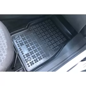 Specific rubber mats suitable for Opel Corsa D 2006-2014, Corsa 2014-2019, 4-piece set, black color-image-6213800