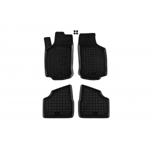 image-30-Specific rubber mats suitable for Opel Corsa C 2000-2006, 4-piece set, black color