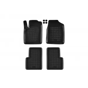 image-45-Specific rubber mats suitable for Ford Ka 2008-2016, 4-piece set, black color