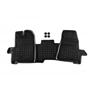 image-54-Specific rubber mat suitable for Ford Tourneo Custom, Transit, Transit Custom 2013-2018, 3 seats, 1-piece set, black color