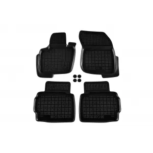 image-55-Specific rubber mats suitable for Ford Mondeo, Hybrid, Vignale 2014-2022, 4-piece set, black color