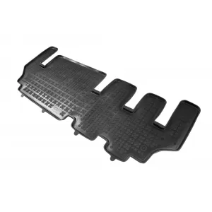 Covor de cauciuc specific, potrivit pentru Ford Tourneo Custom 2013-2018, pentru scaunele din a treia rangă, set dintr-o singură bucată, culoare neagră-image-6214039