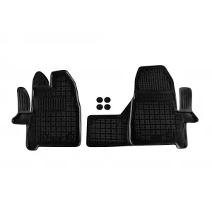 image-62-Specific rubber mat suitable for Ford Tourneo Custom Titanium after 2018, 2 seats, 1-piece set, black color