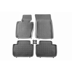 image-4-Specific rubber mats suitable for BMW X3 E83 2003-2010, 4-piece set, grey color