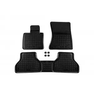 image-5-Specific rubber mats suitable for BMW X5 E70 2006-2013, X6 E71 2008-2014, 3-piece set, black color
