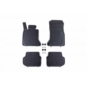 image-11-Specific rubber mats suitable for BMW 5 Series F10 sedan, F11 wagon 2010-2013, 4-piece set, grey color