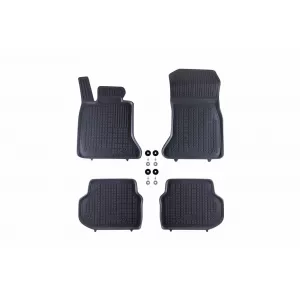 Mochete din cauciuc specifice, potrivite pentru BMW Seria 5 F10 sedan, F11 wagon 2010-2013, set de 4 piese, culoare gri-image-6214203