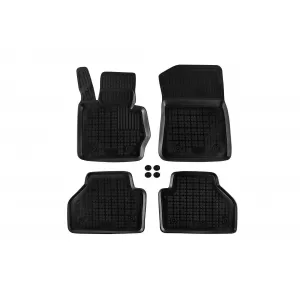 image-12-Specific rubber mats suitable for BMW X3 F25 2010-2017, X4 F26 2014-2018, 4-piece set, black color
