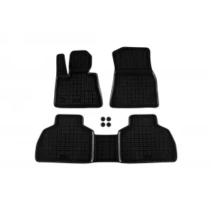 image-29-Specific rubber mats suitable for BMW X7 G07 after 2018, 3-piece set, black color