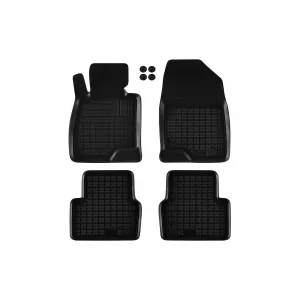 image-48-Specific rubber mats suitable for Mazda 3 hatchback, sedan 2013-2018, 4-piece set, black color