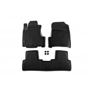 image-57-Specific rubber mats suitable for Honda CR-V 2007-2012, 3-piece set, black color