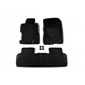 image-62-Specific rubber mats suitable for Honda Civic sedan 2006-2011, 3-piece set, black color