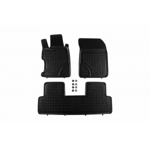 image-68-Specific rubber mats suitable for Honda Civic sedan 2012-2017, 3-piece set, black color