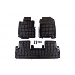 image-69-Specific rubber mats suitable for Honda CR-V 2011-2018, 3-piece set, black color