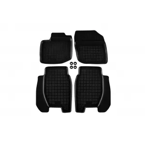 image-70-Specific rubber mats suitable for Honda Civic hatchback 2012-2017, wagon 2013-2017, 4-piece set, black color