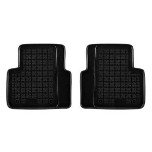 Specific rubber mats suitable for Honda Civic hatchback, sedan 2017-2021, 4-piece set, black color-image-6214585