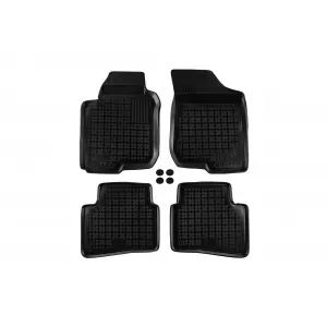 image-1-Specific rubber mats suitable for Hyundai i30, Kia Ceed, Proceed 2006-2012, 4-piece set, black color