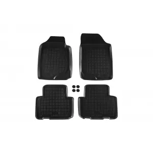 image-3-Specific rubber mats suitable for Kia Carens 2006-2013, 4-piece set, black color