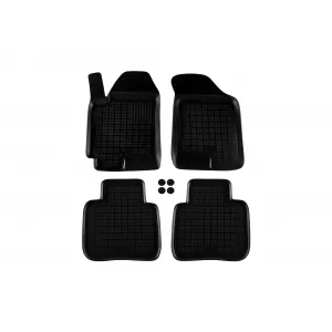 Mochete din cauciuc specifice, potrivite pentru Kia Cerato, 2004-2008, set de 4 piese, culoare neagră-image-6214670