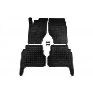image-9-Specific rubber mats suitable for Kia Sorento 2002-2009, 4-piece set, black color