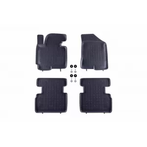 image-12-Specific rubber mats suitable for Kia Sportage 2010-2015, 4-piece set, grey color