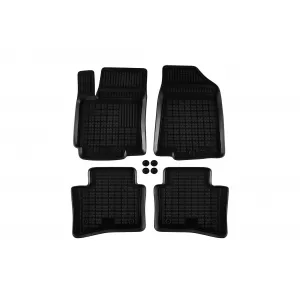 image-14-Specific rubber mats suitable for Kia Rio 2011-2017, 4-piece set, black color