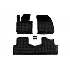Mochete din cauciuc specifice, potrivite pentru Kia Carens 2013-2018, set de 3 piese, culoare neagră-image-6214728