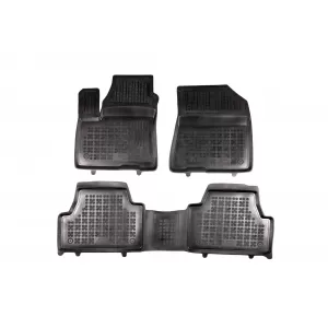 image-26-Specific rubber mats suitable for Kia e-Soul after 2020, 3-piece set, black color