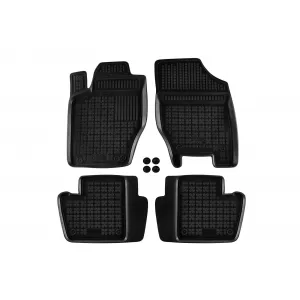 image-35-Specific rubber mats suitable for Citroen C4 2004-2010, C4 2010-2017, Peugeot 307 2001-2007, for versions with fire extinguisher, 4-piece set, black color