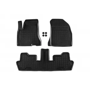 image-37-Specific rubber mats suitable for Citroen C4 Picasso, C4 Grand Picasso 2006-2013, 3-piece set, black color
