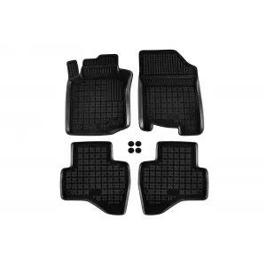 image-38-Specific rubber mats suitable for Citroen C1 2008-2014, Peugeot 107, Toyota Aygo 2005-2014, 4-piece set, black color