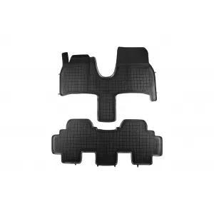 image-45-Specific rubber mats suitable for Peugeot 807, Citroen C8 2002-2014, Fiat Ulysse, Lancia Phedra 2002-2010, 2-piece set, black color