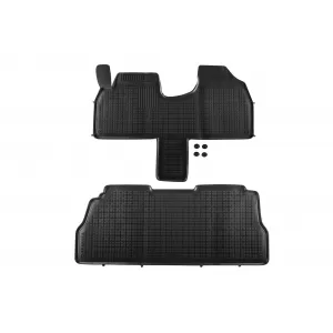 image-46-Specific rubber mats suitable for Peugeot 806, Citroen Evasion, Fiat Ulysse, Lancia Zeta 1994-2002, 2-piece set, black color