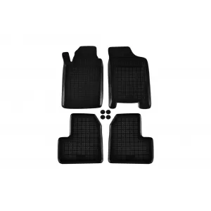 image-57-Specific rubber mats suitable for Peugeot 206 1998-2012, 206+ 2009-2012, for version with fire extinguisher, 4-piece set, black color