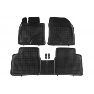 image-77-Specific rubber mats suitable for Toyota Avensis 2009-2018, 3-piece set, black color