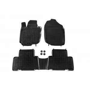 image-78-Specific rubber mats suitable for Toyota Rav4 2006-2012, 3-piece set, black color