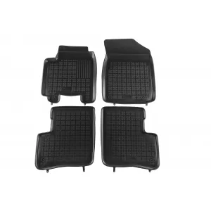 image-79-Specific rubber mats suitable for Toyota Yaris 1998-2005, 5 doors, 4-piece set, black color