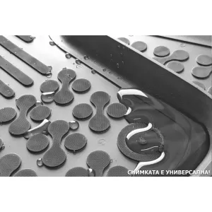 Mănuși din cauciuc specifice, potrivite pentru Toyota Land Cruiser J120 2002-2009, set de 3 piese, culoare neagră-image-6215111
