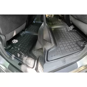 Mănuși din cauciuc specifice, potrivite pentru Toyota Land Cruiser J120 2002-2009, set de 3 piese, culoare neagră-image-6215115