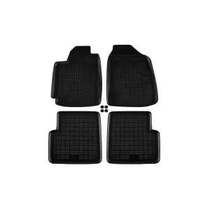 image-7-Specific rubber mats suitable for Toyota Corolla 2000-2007, 4-piece set, black color