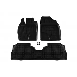 image-16-Specific rubber mats suitable for Toyota Prius+ 2012-2015, 3-piece set, black color