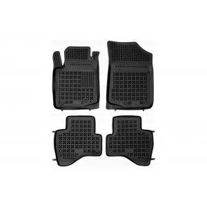 image-17-Specific rubber mats suitable for Citroen C1, Toyota Aygo after 2014, 4-piece set, black color