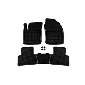 image-20-Specific rubber mats suitable for Toyota C-HR after 2016, 3-piece set, black color